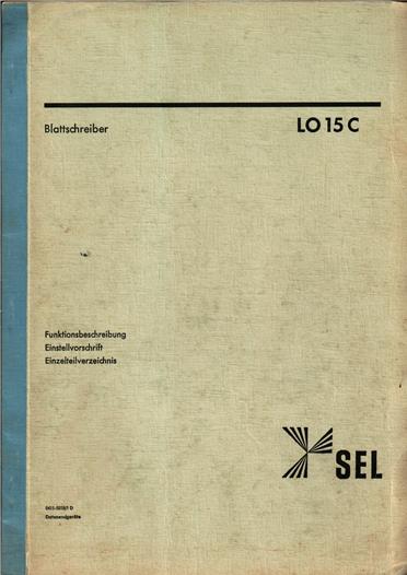 SEL-Lo15C_Funktionsbeschreibung-Einstellvorschrift-Einzelteilverzeichnis_01