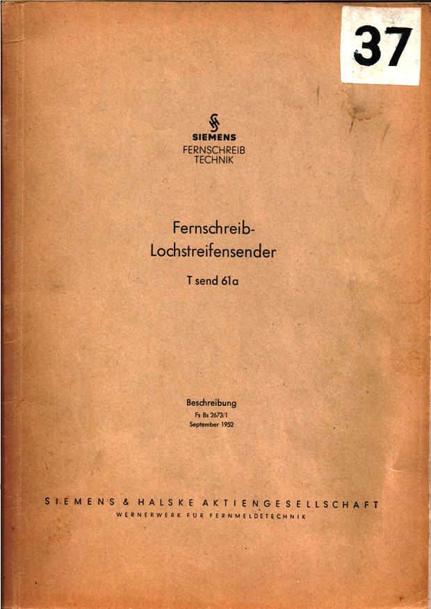 SIEMENS_Fernschreib-Lochstreifensender_Tsend61a