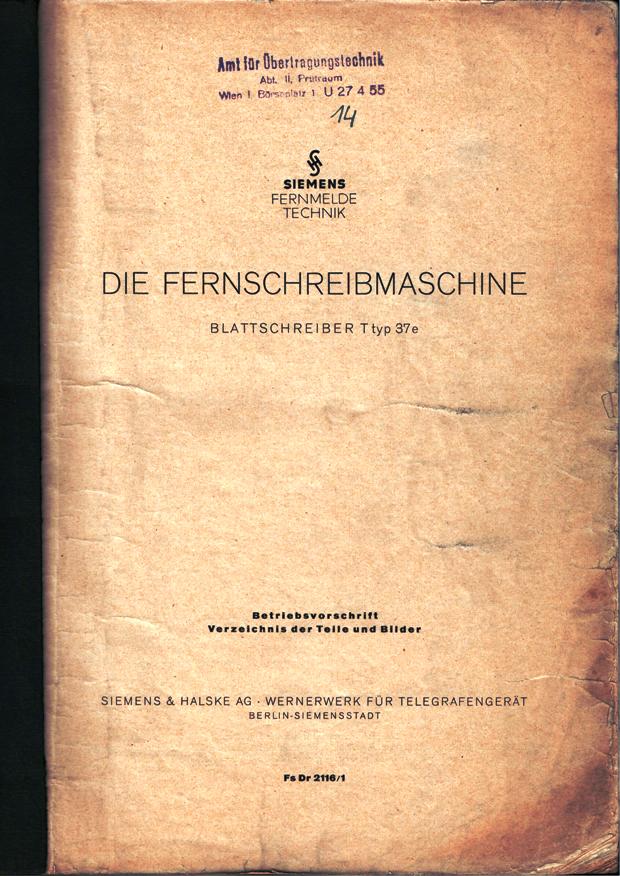 SIEMENS_Fernschreibmaschine-T37e_Anleitung_Seite1