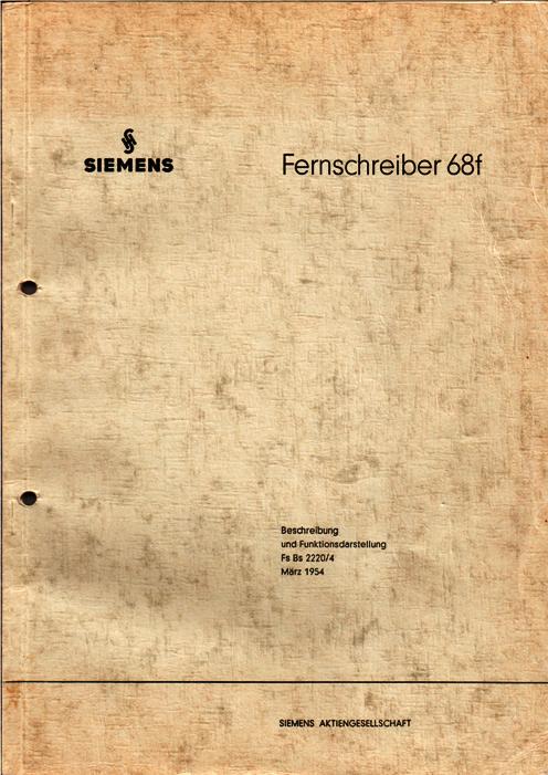 SIEMENS_T68f_Beschreibung_Funktionsanleitung_Maerz1954